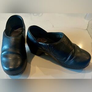 Dansko Sierra Black Leather Clog Size EU 40